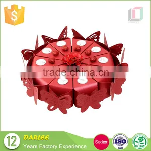Newest Design Butterfly Shape Unique Wedding Cake Box thumbnail-1