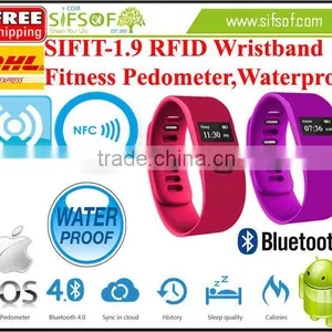 SIFIT-1.9 Fitness Wristband Pedometer, Waterproof, Accurate Calories Counter, Pedometer With RFID Function thumbnail-1