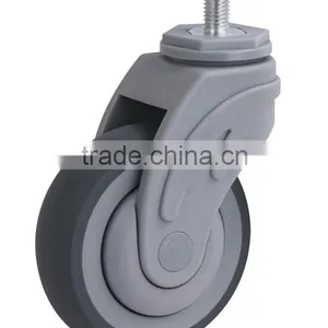 Durable Swivel Hospital Bed Caster Wheel With Brake thumbnail-1