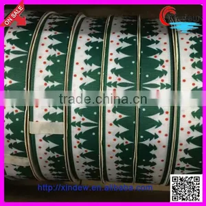Christmas Print Grosgrain Ribbon thumbnail-1