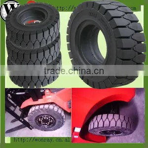 Airless Forklift Tire 21x8-9 /forklift Solid Tire for Material Handling Equipment thumbnail-1