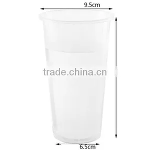 24oz Transparent Reusable Plastic Cup Printing for Beverage thumbnail-2