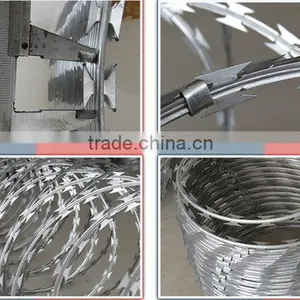 Low Price Galvanized BTO-22 Concertina Razor Barbed Wire, Razor Barbed Wire, Razor Wire Fence thumbnail-3
