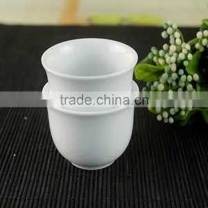 White Porcelain Tea Cup Without Handle and Lids thumbnail-4