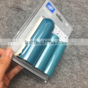 3 Pcs Folding Reusable Magic Hair Remover Sticky Roller Cloth Cleaning Lint Dust Brush With Double Blister Card Package thumbnail-6