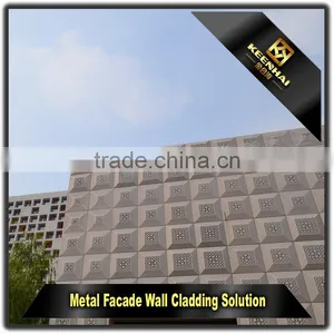 Architectural Laser Cutting Exterior Building Panels Aluminum Curtain Wall thumbnail-1