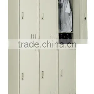 3 Doors Wardrobe Lockers Metal Wardrobe Lockers thumbnail-3