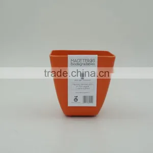 Biodegradable Bamboo Fiber Colorful Flower Pot thumbnail-3