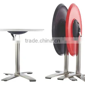 High Quality Fashion Modern Outdoor Folded ABS Top Brushed Aluminum Cocktail Table Bar Table LQ- BT307B thumbnail-1