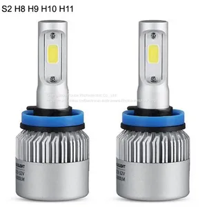 Led Headlight COB 4000LM/8000LM S2 H8 H9 H11 Cob Led Car Headlight High/low 72w 8000lm 2.5a Led Car Headlight thumbnail-1