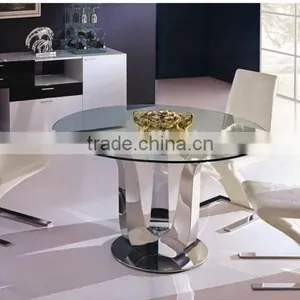 2014 Beautiful Design Modern Metal Dining Table for 8 Persons AH6120L thumbnail-2