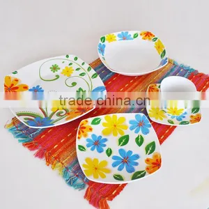 Set of 20pcs Square Shape Porcelain Dinnerware Set,porcelain Dinner Set,square Porcelain Dinnerware Set thumbnail-3