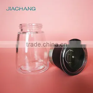 Glass Salt Spice Condiment Jar With Black Grinder Cap thumbnail-5