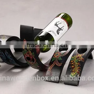 Good Quality Paulownia and Plywood Wine Rack / Wine Bottle Display Rack Best Quality Round Handmade Wooden Wine Rack thumbnail-3