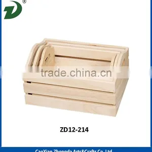 Wooden Crate Storage Box thumbnail-4