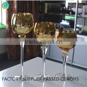 Tall Glass Candle Holders thumbnail-3