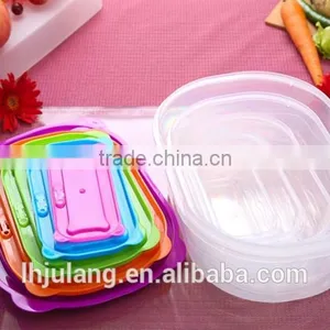 BPA-Free Useful Plastic Food Container Set With Lid/5pcs Plastic Food Container Set With Lid thumbnail-1