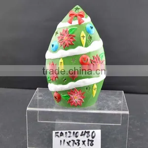 Wholesale Christmas Tree Shape Christmas Ceramic Candle Holder for Supply thumbnail-1