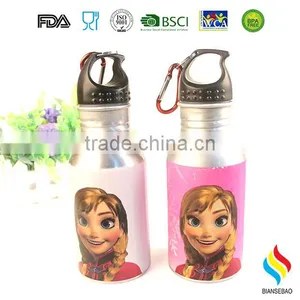 600ML Aluminum Sports Water Bottle With Straw thumbnail-2
