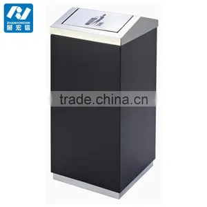 Shopping Mall Stainless Steel Litter Bin thumbnail-3