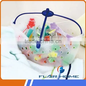 Wide Spread New Hot Sell Household Plastic Basket With Clothes Peg Clips thumbnail-1