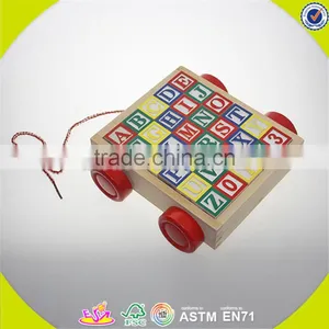 Wholesale Cheap Wooden Block Car Top Fashion Wooden Block Car W13C018 thumbnail-3