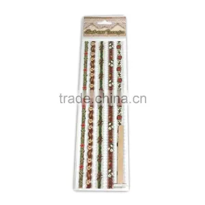 Embroidery Lace Rub-ons Transfer, X'mas Season Transfer Sticker, Decoration Embroidery Lace Transfer With Stick thumbnail-1