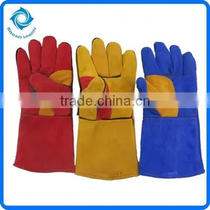 Safety Leather Welding Gloves Working Gloves 14"/16" thumbnail-2