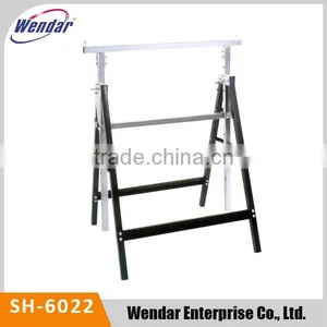 Heavy Duty Fold-Up Adjustable Metal Saw Horse,2 x Telescopic Adjustable Trestle thumbnail-1