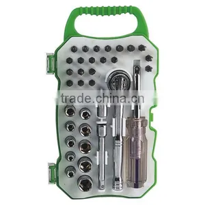 36pcs 1/4" Drive Socket Set in Plastic Case thumbnail-1