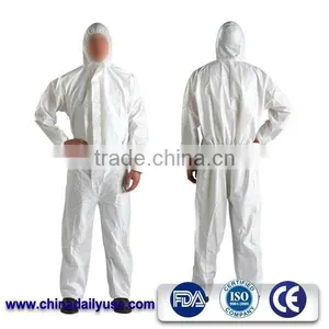 Nonwoven Protective Coverall Without Shoecover Certificate CE ISO Brand New Spp Nonwoven thumbnail-1