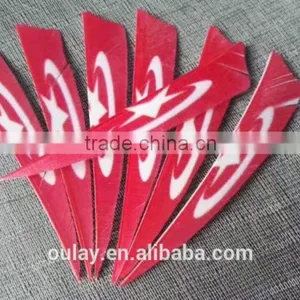 Turkish Flag New Real Archery Turkey DIY Arrow Fletchings thumbnail-1