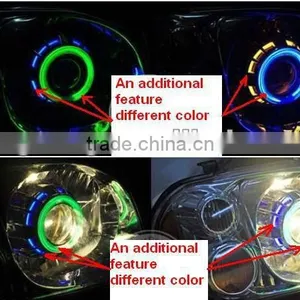 Double Angle Eyes for HID Bi-xenon Projector Lens Light thumbnail-1