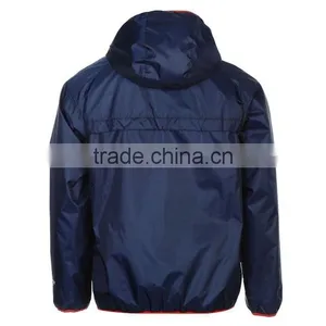 100% Polyester Mock Neck Collar Lightweight Wind Breaker thumbnail-2