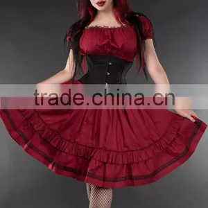DRACULA WOMEN COTTON DRESS/PRINTED WOMEN DRESS/DIRNDL CLOTHING thumbnail-1