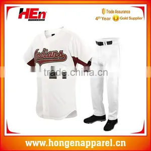 Hongen Apparel Professional Baseball Team Uniform Softball Team Jersey Softball Uniforms thumbnail-1