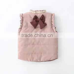 Latest Waistcoat Designs for Baby 2016 Back Bow Cotton Vest thumbnail-2