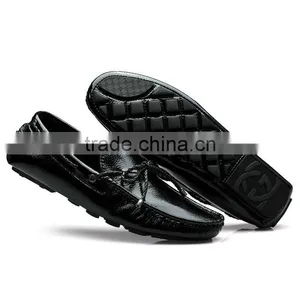 High Quality Adults Glazed Leather Shoes Sample for Male, Men Casual Shoes Putent Leather Made in Jinjiang Factory thumbnail-5