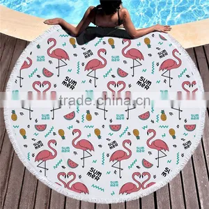2017 Custom Printed Adult Round Beach Towel New Design Popular and Fashion thumbnail-3