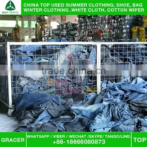 Wholesale Used Men Jean Pants Used Clothing Original Second Hand Clothes Cream uk Style thumbnail-3