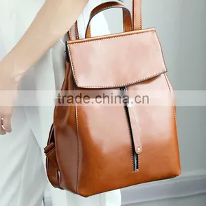 Zm35793a Fashion Vintage Women Bag Girls Leather Backpack thumbnail-1