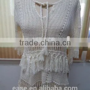 Turn Down Collar Knitted China Wholesale Pure Wool Sweater thumbnail-1