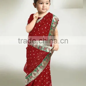 Designer Kids Sarees thumbnail-1