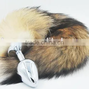 Funny Alternative Toys Men and Women With Metal Dog Tail Fox Tail Point Back Room Anal thumbnail-4