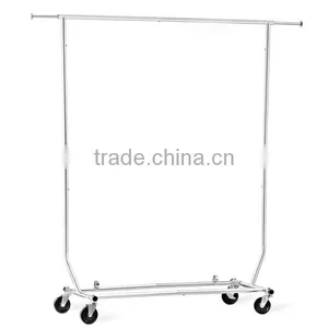 Portable Rolling Clothes Rack Closet thumbnail-2