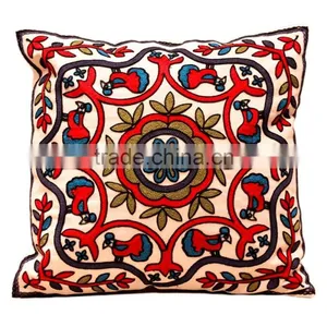 2016 New Cotton Wool Embroidery Special Canvas Home Furnishing Square Pillow Cover Hot Sales thumbnail-2