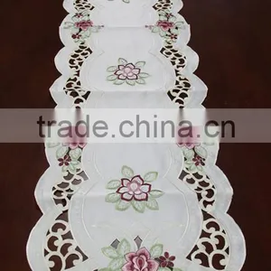 100% Polyester Hand Embroidered 16x72" Table Runners thumbnail-1