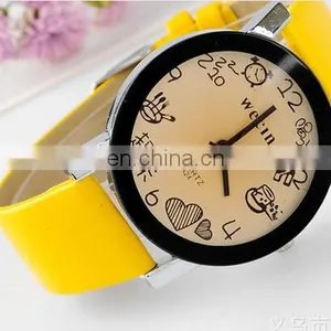 Creative Personality Minimalist Leather Normal Watch Men And Women Couple Watch Smart Electronics Casual Watches thumbnail-5