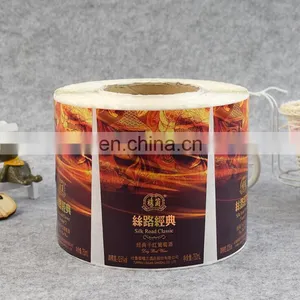 Cheap Factory Manufacture Cheap Paper Sticker Roll for Red Wine Packaging thumbnail-1