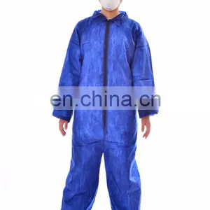 Safety pp Nonwoven Disposable Coverall Without Hood thumbnail-4